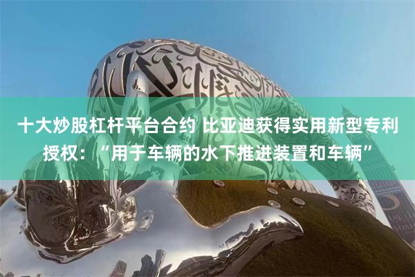 十大炒股杠杆平台合约 比亚迪获得实用新型专利授权：“用于车辆的水下推进装置和车辆”